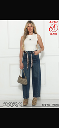 Milano Wide Jeans-Antic
