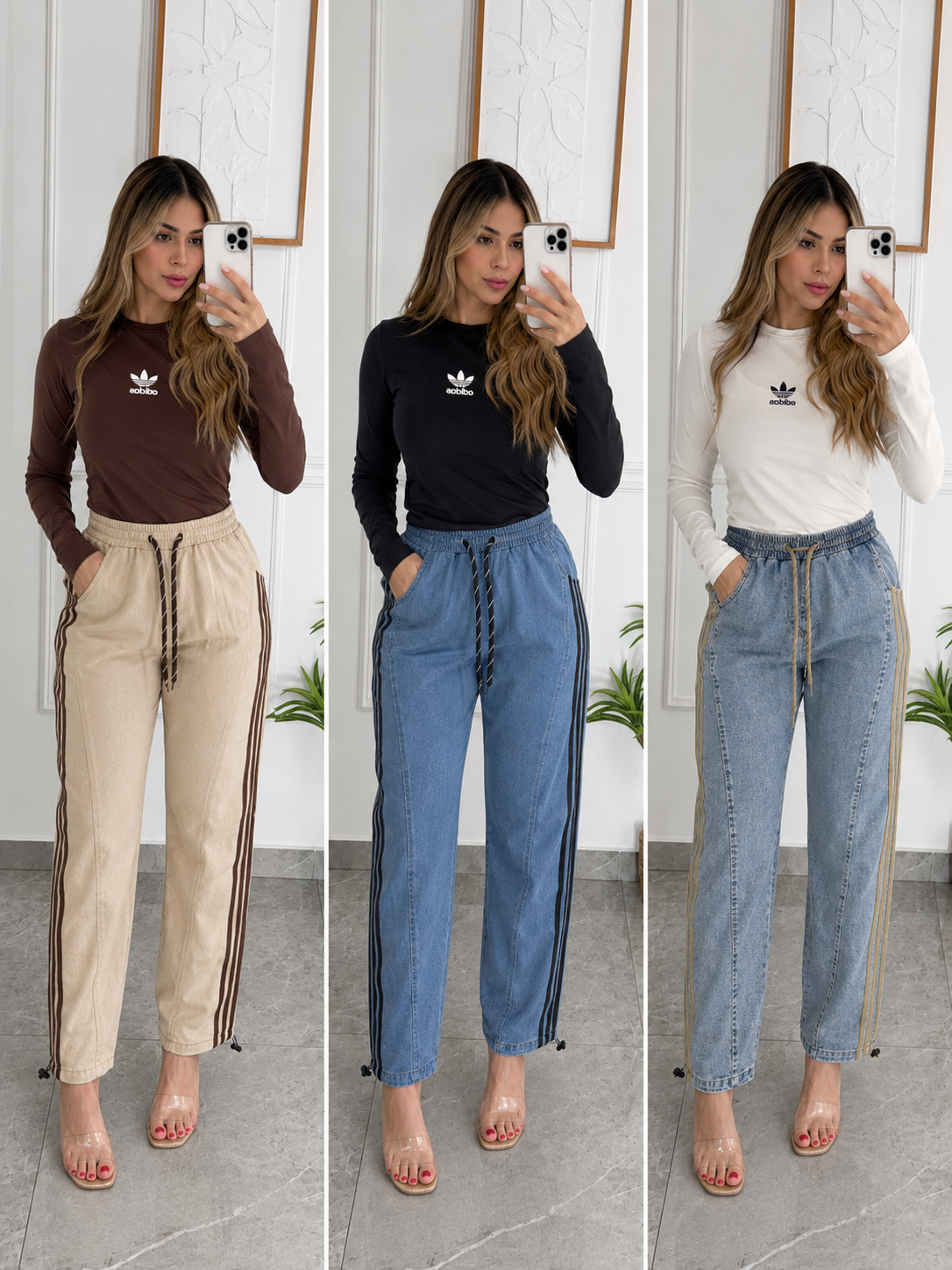 High-Waisted Wide Leg Jeans